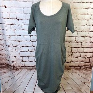 ATHLETA | Sleeker Tee Ruched Dress
